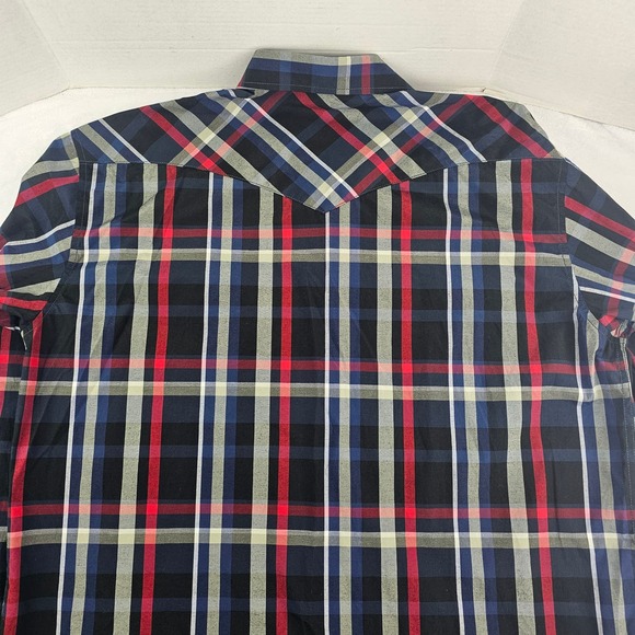 COEVALS CLUB Men's Pearl Snap Plaid Western Button Down Shirt Size XXL NWOT - Picture 4 of 7